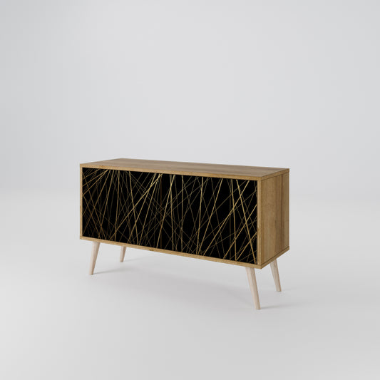 BRIGHT MESH Mueble de TV Compacto de 2 puertas
