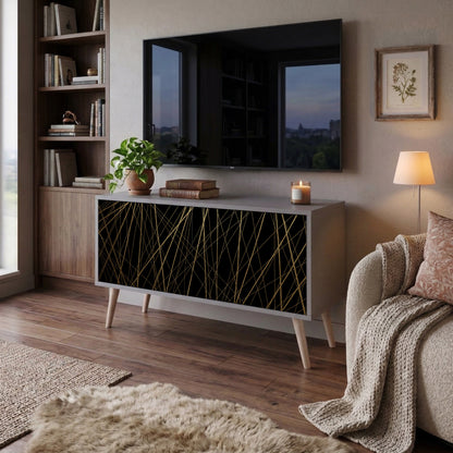 BRIGHT MESH Mueble de TV Compacto de 2 puertas