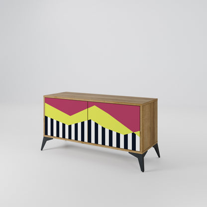 PIANO FANTASY Mueble de TV Compacto de 2 puertas