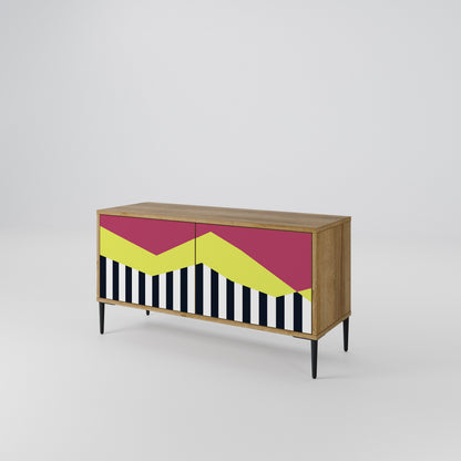 PIANO FANTASY Mueble de TV Compacto de 2 puertas