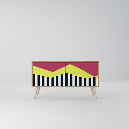 PIANO FANTASY Mueble de TV Compacto de 2 puertas