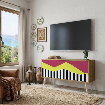 PIANO FANTASY Mueble de TV Compacto de 2 puertas