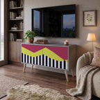 PIANO FANTASY Mueble de TV Compacto de 2 puertas