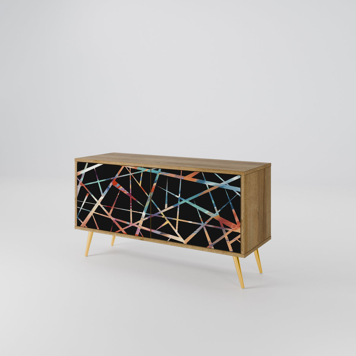 POLYGON VERVE Mueble de TV Compacto de 2 puertas