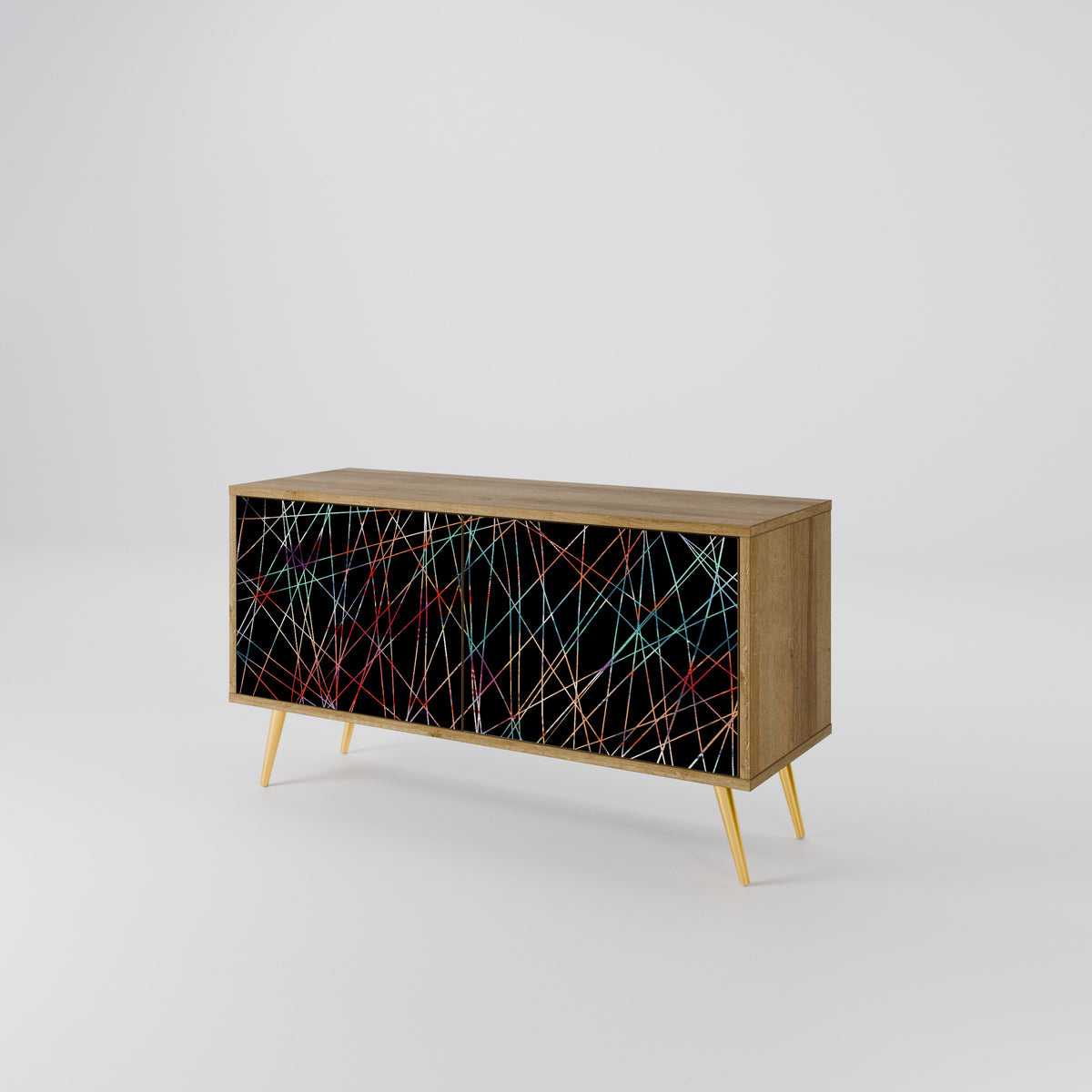 LUMINOUS SNARE Mueble de TV Compacto de 2 puertas