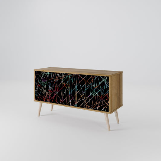 LUMINOUS SNARE Mueble de TV Compacto de 2 puertas