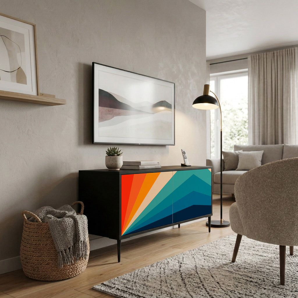 PRISM CONCUSSION Mueble de TV Compacto de 2 puertas