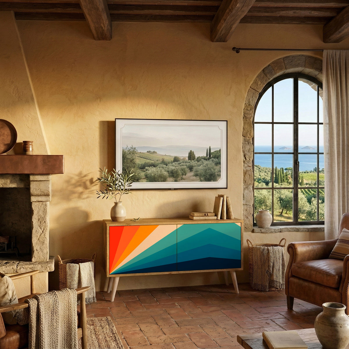 PRISM CONCUSSION Mueble de TV Compacto de 2 puertas