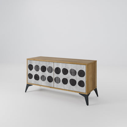 GHOSTLY GRADIENTS Mueble de TV Compacto de 2 puertas