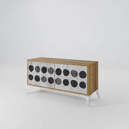 GHOSTLY GRADIENTS Mueble de TV Compacto de 2 puertas