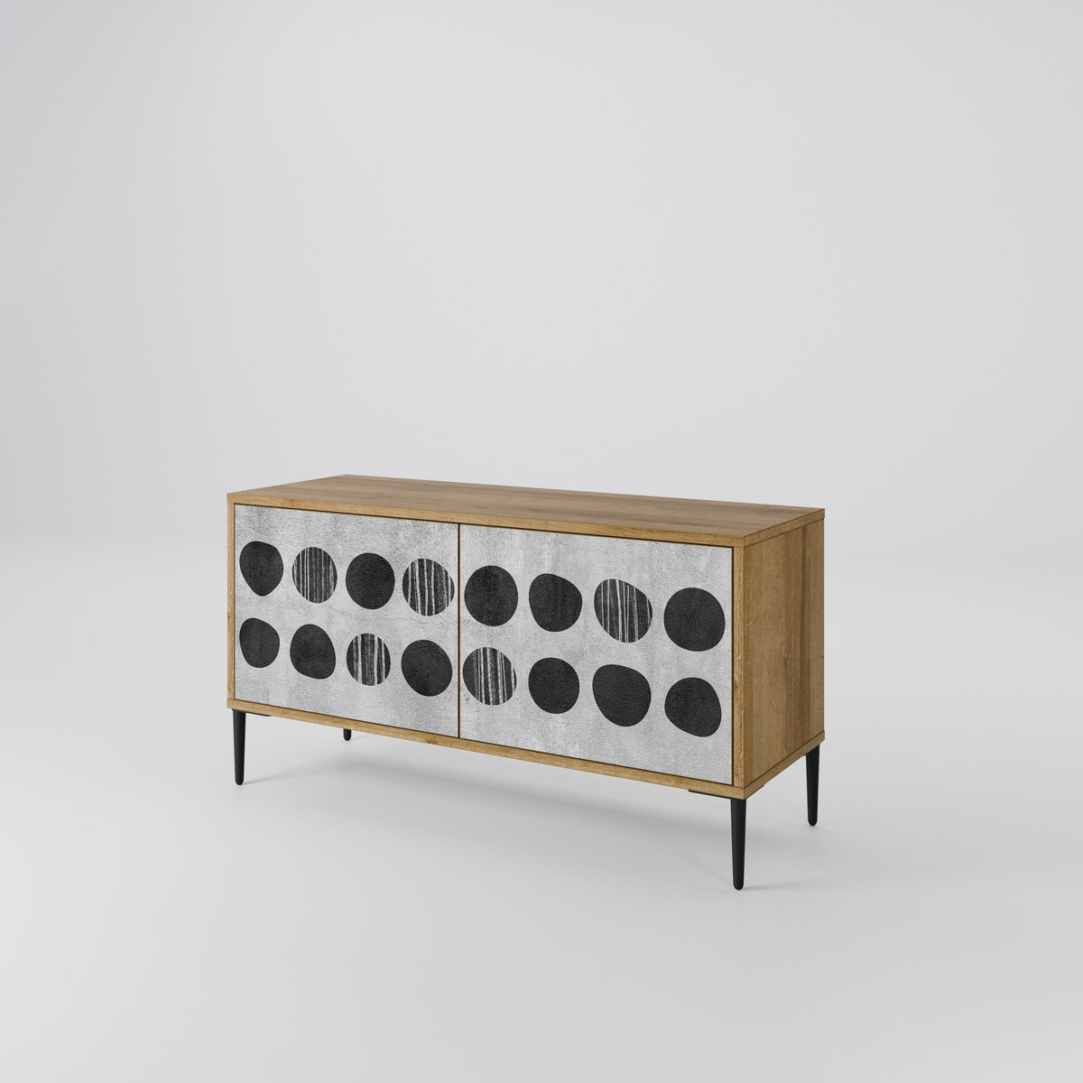 GHOSTLY GRADIENTS Mueble de TV Compacto de 2 puertas