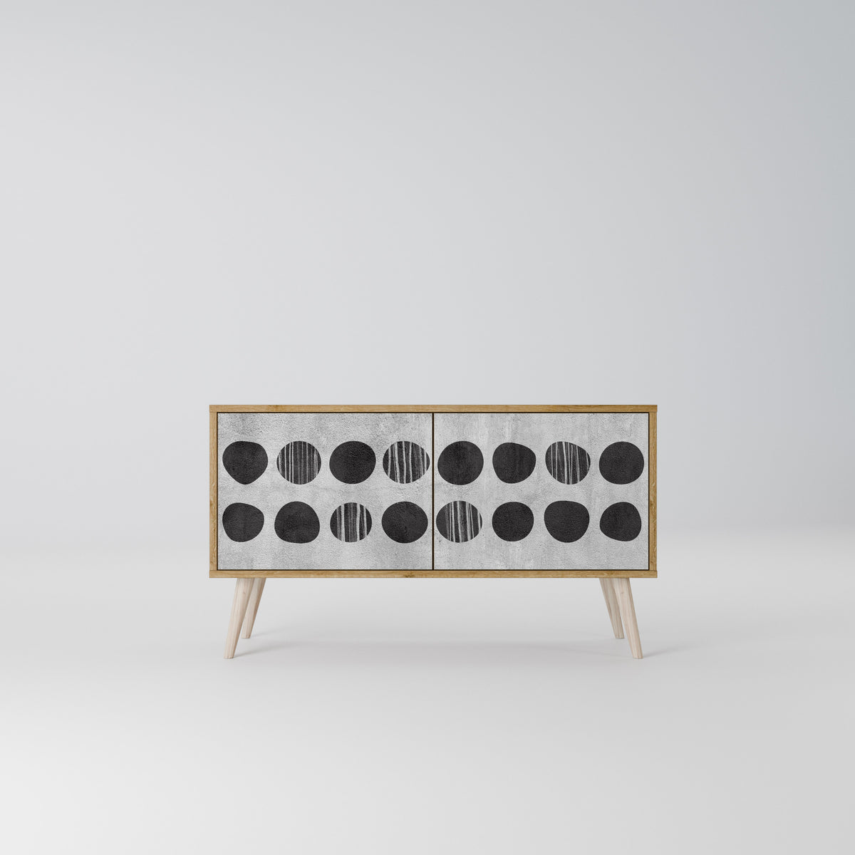 GHOSTLY GRADIENTS Mueble de TV Compacto de 2 puertas