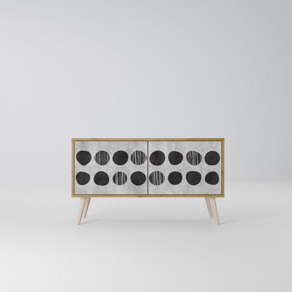 GHOSTLY GRADIENTS Mueble de TV Compacto de 2 puertas