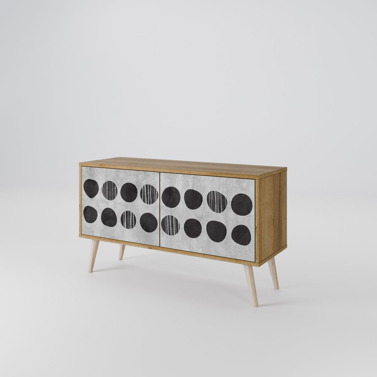 GHOSTLY GRADIENTS Mueble de TV Compacto de 2 puertas