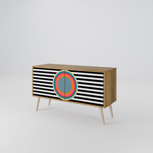 SPECTRA SHOWCASE Mueble de TV Compacto de 2 puertas