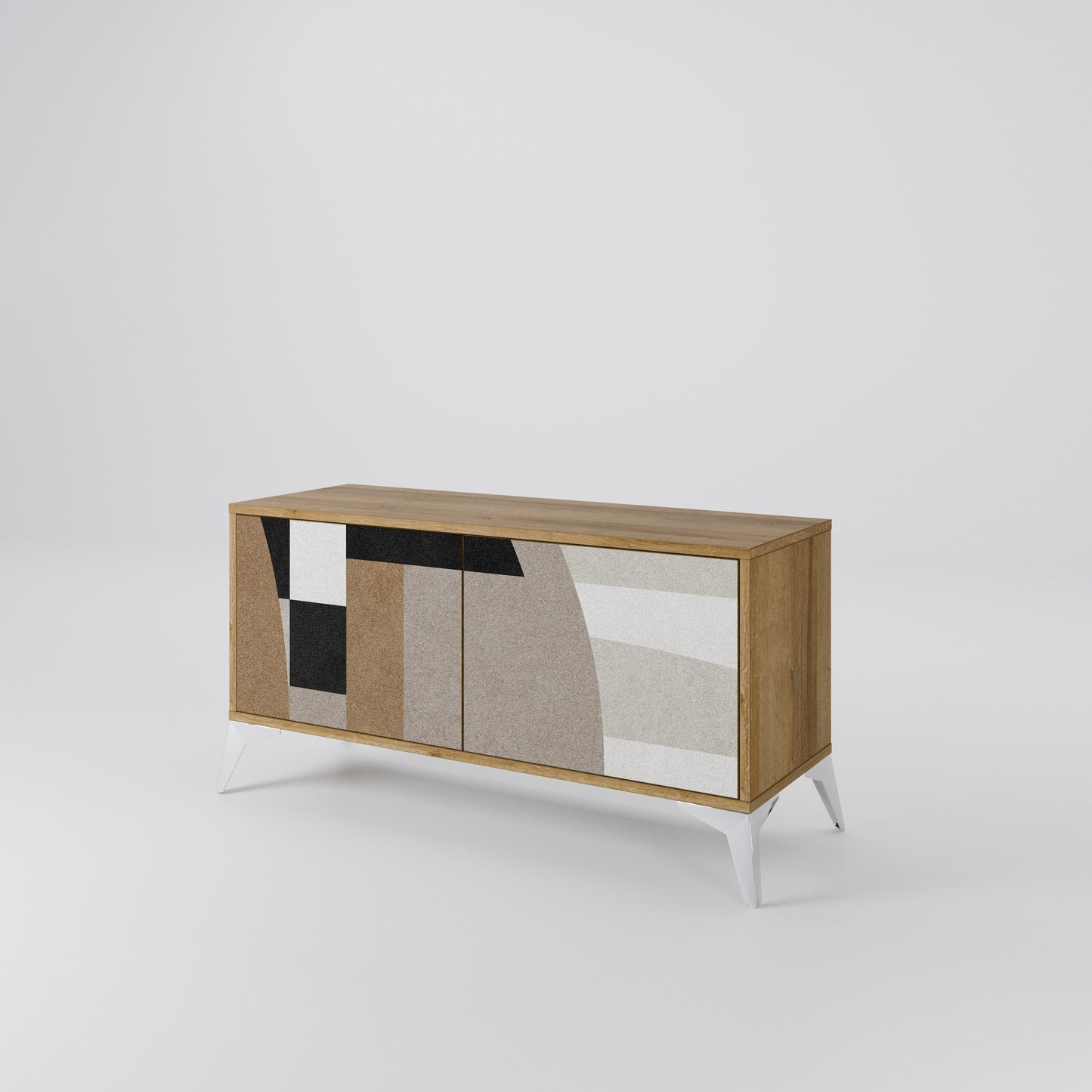 DELICATE MEMENTO Mueble de TV Compacto de 2 puertas