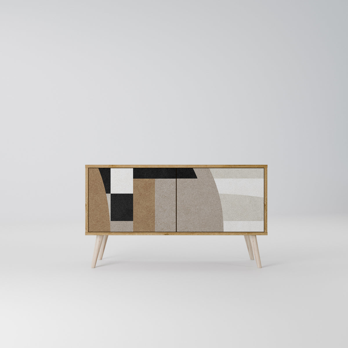 DELICATE MEMENTO Mueble de TV Compacto de 2 puertas