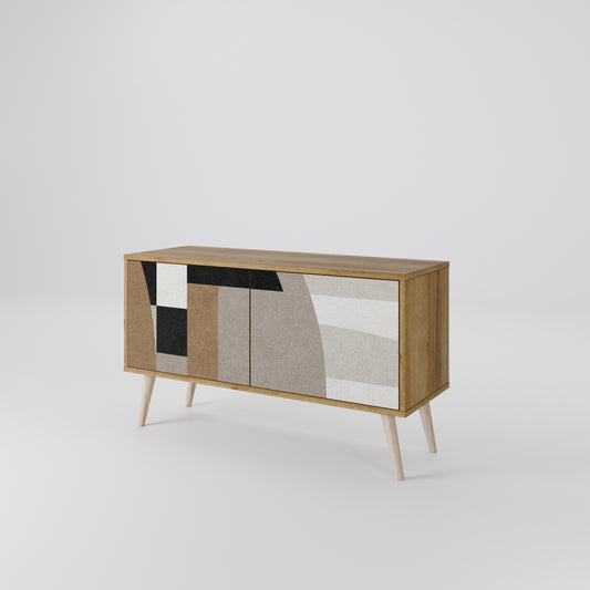 DELICATE MEMENTO Mueble de TV Compacto de 2 puertas