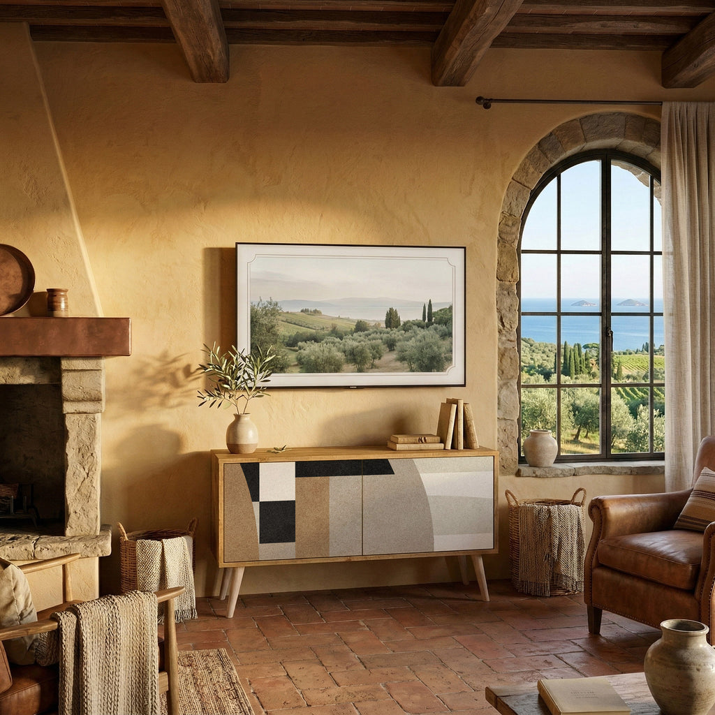 DELICATE MEMENTO Mueble de TV Compacto de 2 puertas