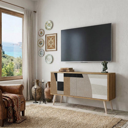 DELICATE MEMENTO Mueble de TV Compacto de 2 puertas