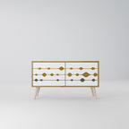 VIVID TONE Mueble de TV Compacto de 2 puertas