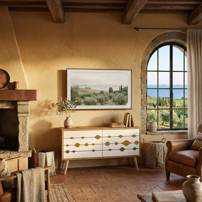 VIVID TONE Mueble de TV Compacto de 2 puertas