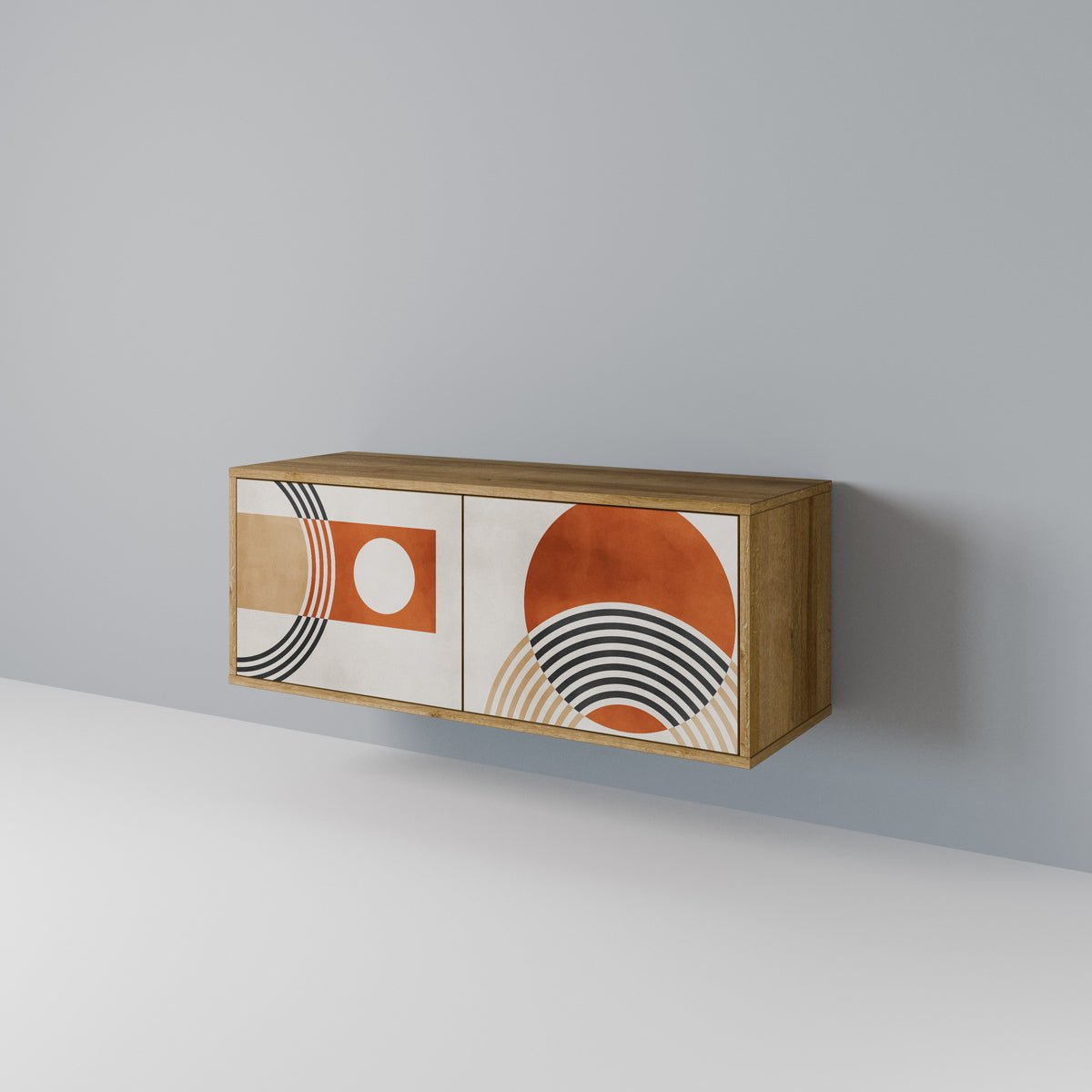 SPACE AROUND Mueble de TV Compacto de 2 puertas