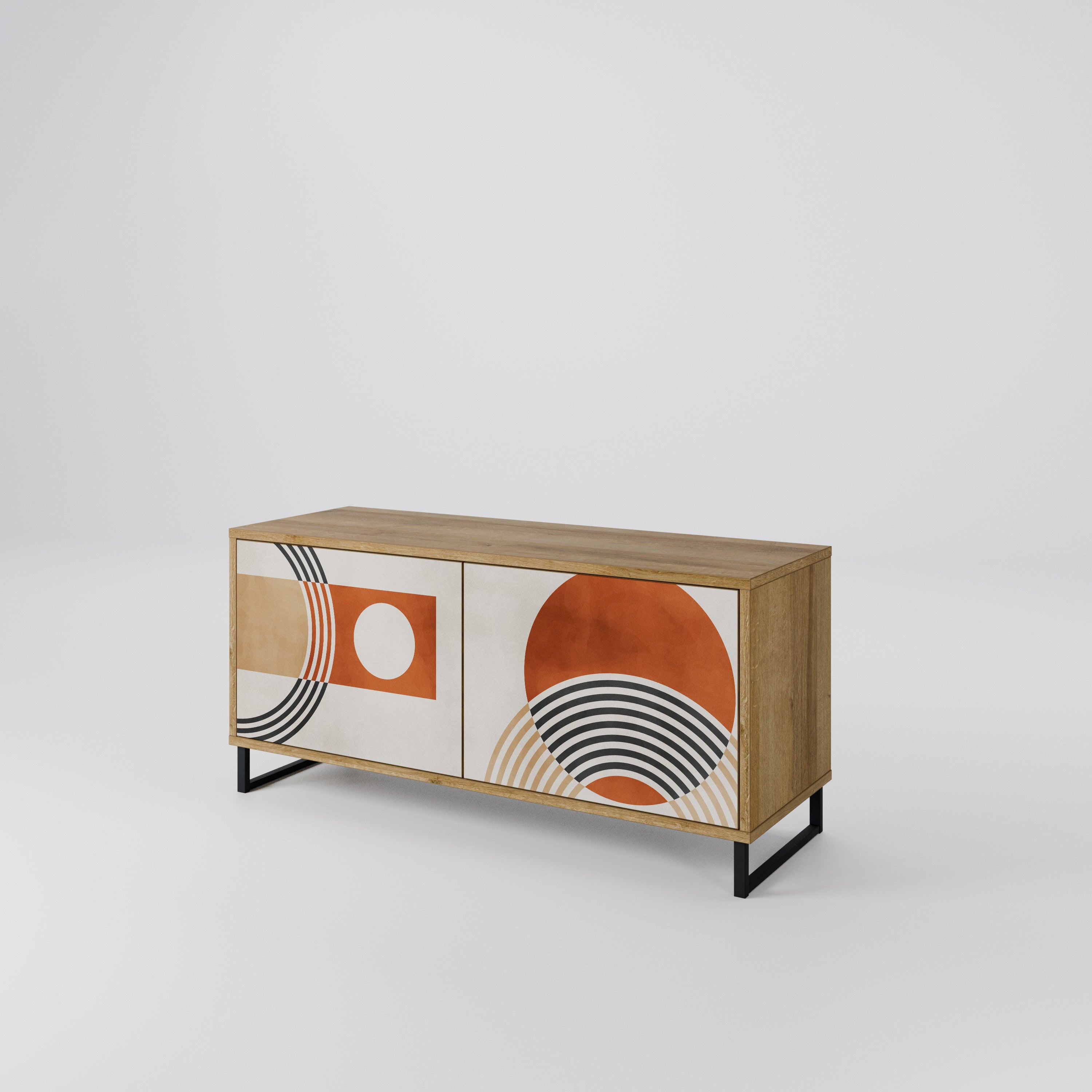 SPACE AROUND Compact 2-Door TV Cabinet