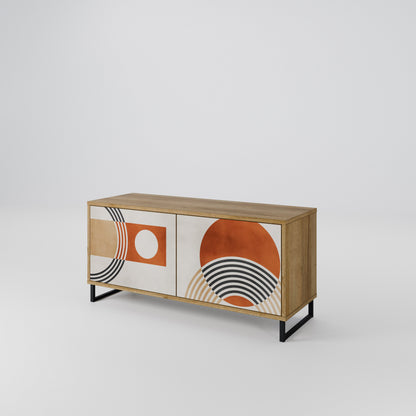 SPACE AROUND Mueble de TV Compacto de 2 puertas