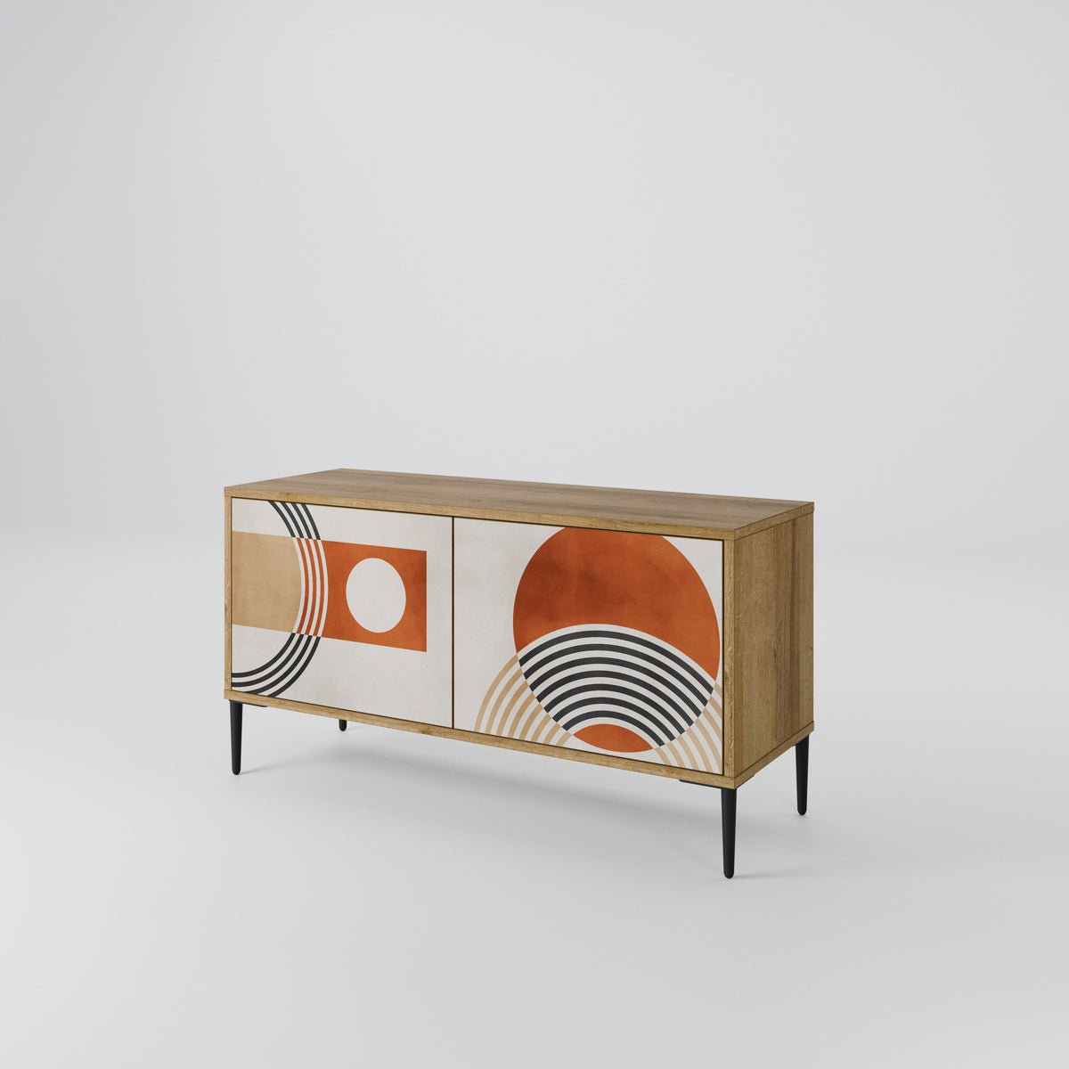 SPACE AROUND Mueble de TV Compacto de 2 puertas
