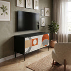 SPACE AROUND Compact 2-Door TV Cabinet