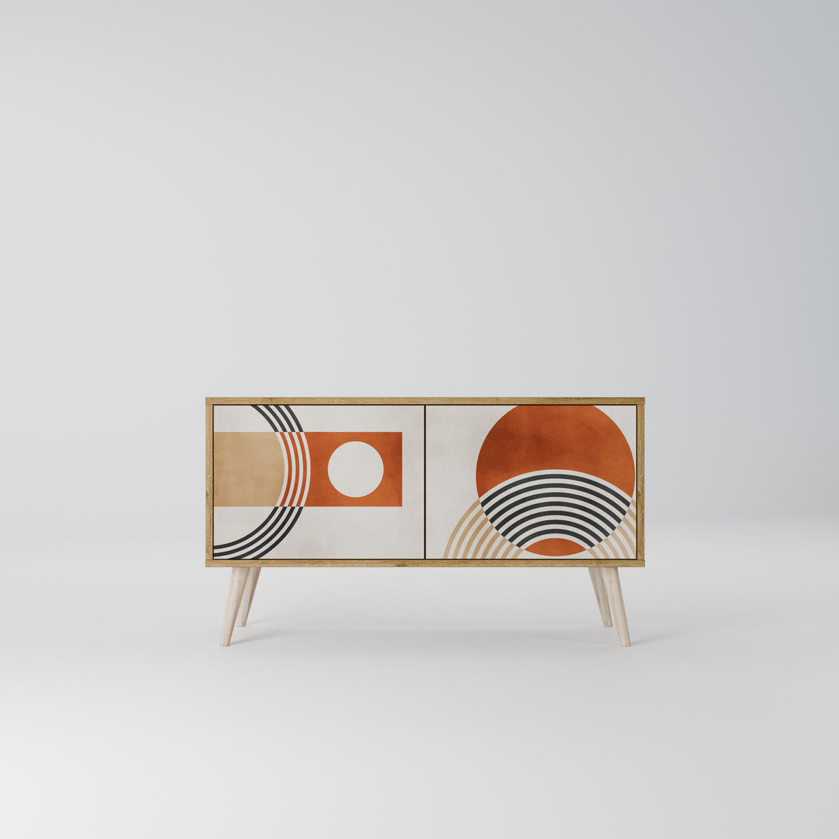 SPACE AROUND Mueble de TV Compacto de 2 puertas