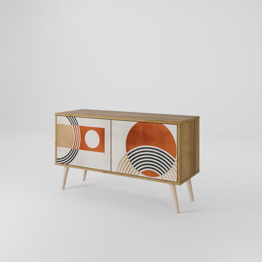 SPACE AROUND Mueble de TV Compacto de 2 puertas