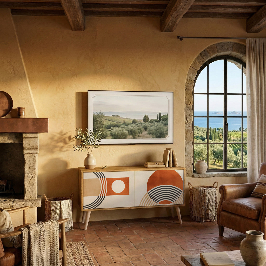 SPACE AROUND Compact 2-Door TV Cabinet