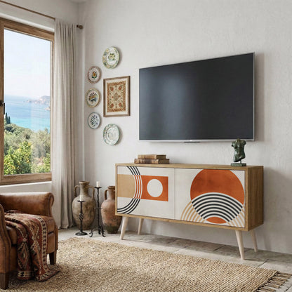 SPACE AROUND Mueble de TV Compacto de 2 puertas
