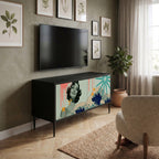 KANAGAWA BEAUTY Mueble de TV Compacto de 2 puertas