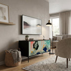 KANAGAWA BEAUTY Mueble de TV Compacto de 2 puertas