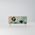 KANAGAWA BEAUTY Mueble de TV Compacto de 2 puertas