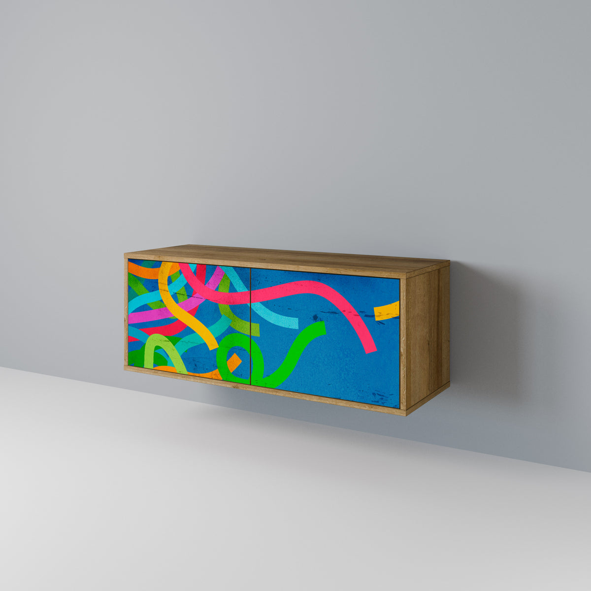 STREAMER TANGLE Mueble de TV Compacto de 2 puertas