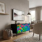 STREAMER TANGLE Mueble de TV Compacto de 2 puertas