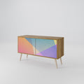 BRIGHT GEOMETRY Compact 2-Door TV Cabinet