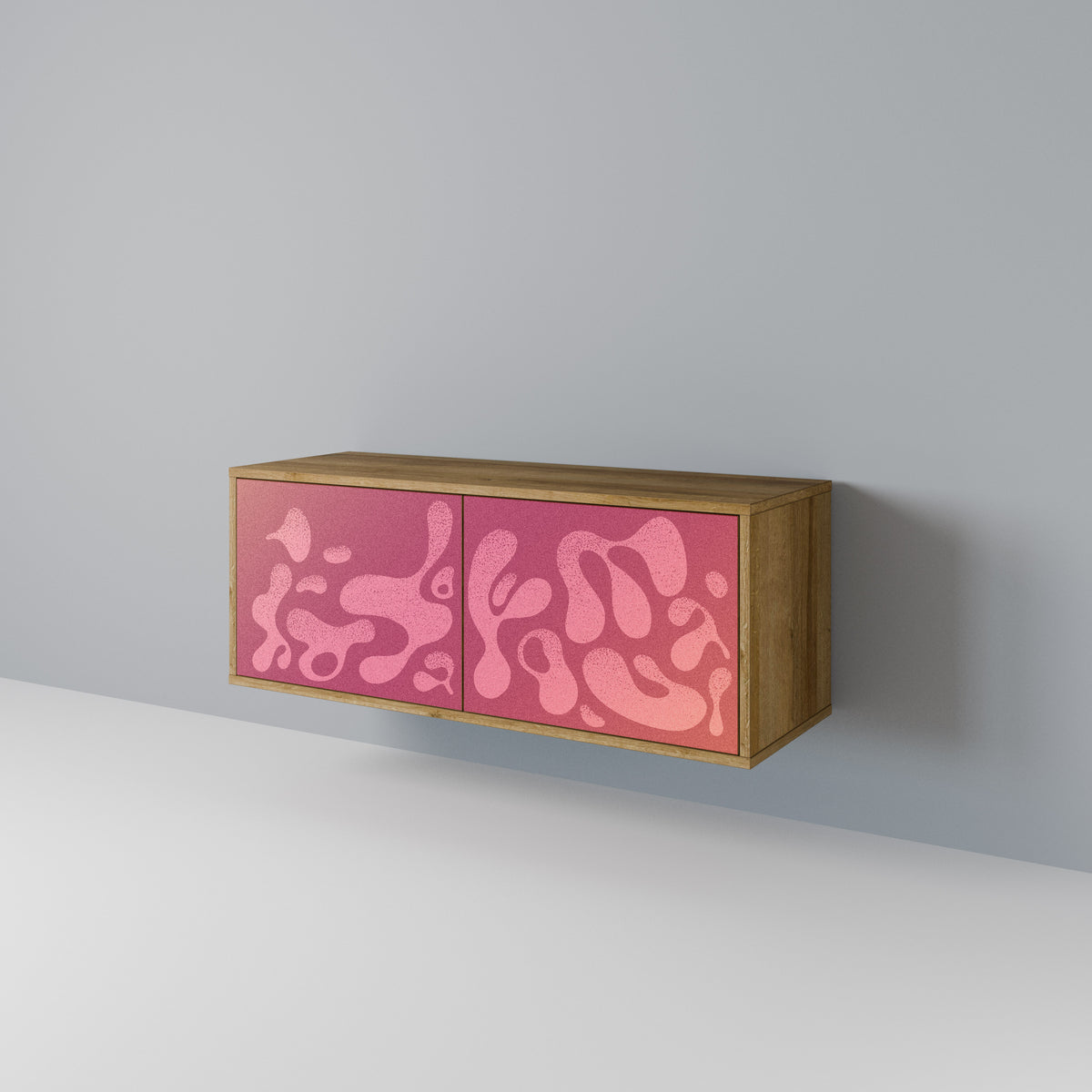 IRREGULAR PINK Mueble de TV Compacto de 2 puertas
