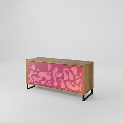 IRREGULAR PINK Mueble de TV Compacto de 2 puertas