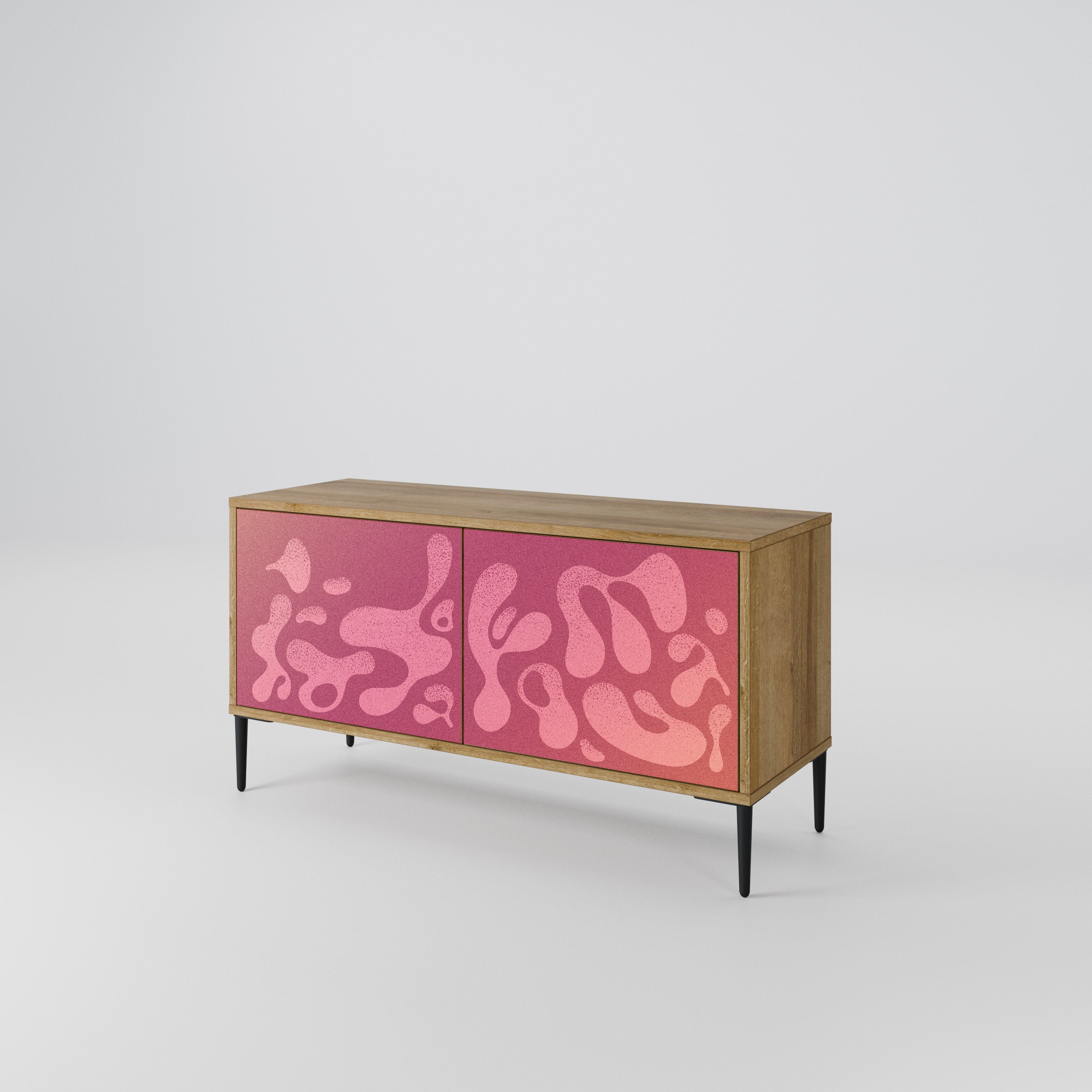 IRREGULAR PINK Compact 2-Door TV Cabinet