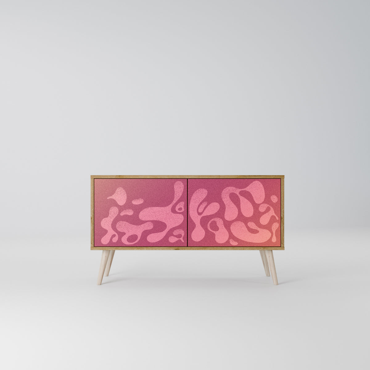 IRREGULAR PINK Mueble de TV Compacto de 2 puertas