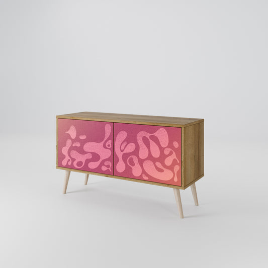 IRREGULAR PINK Mueble de TV Compacto de 2 puertas