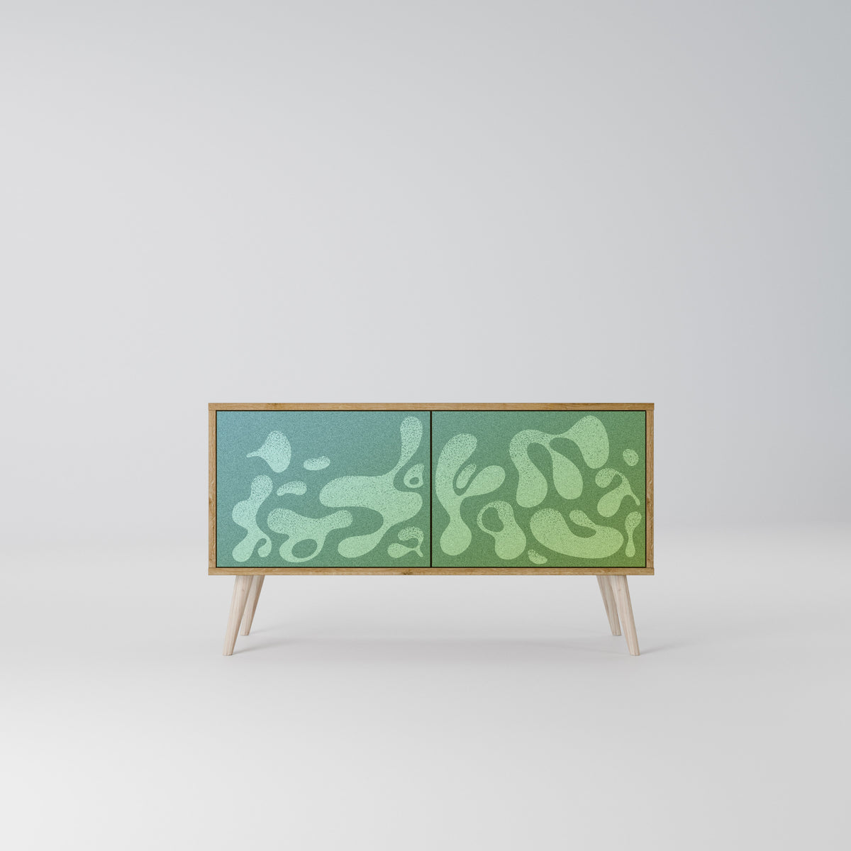IRREGULAR BLUE Compact 2-Door TV Cabinet