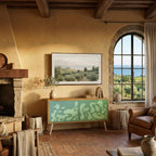 IRREGULAR BLUE Mueble de TV Compacto de 2 puertas