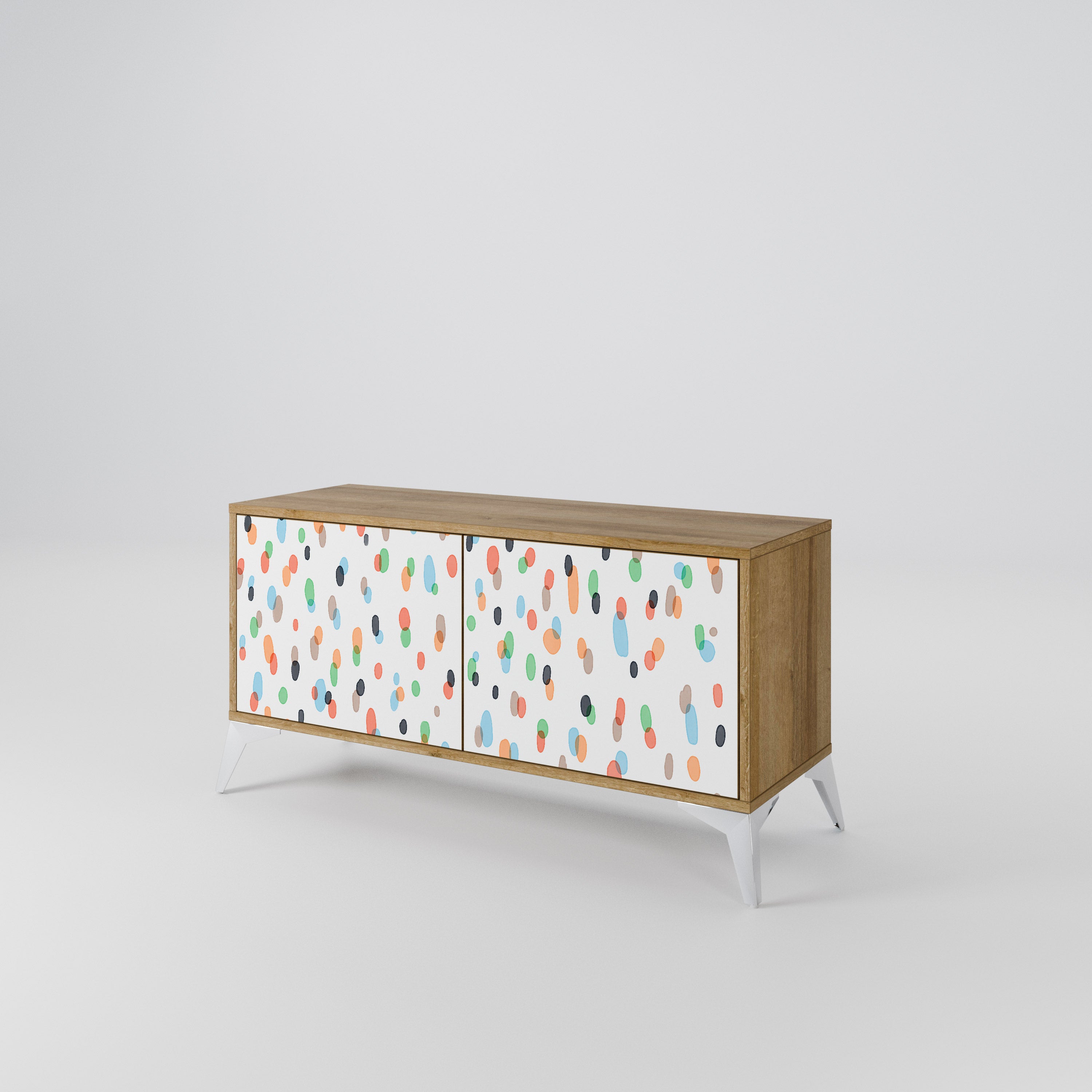 ENERGETIC SPOTS Compact 2-Door TV Cabinet