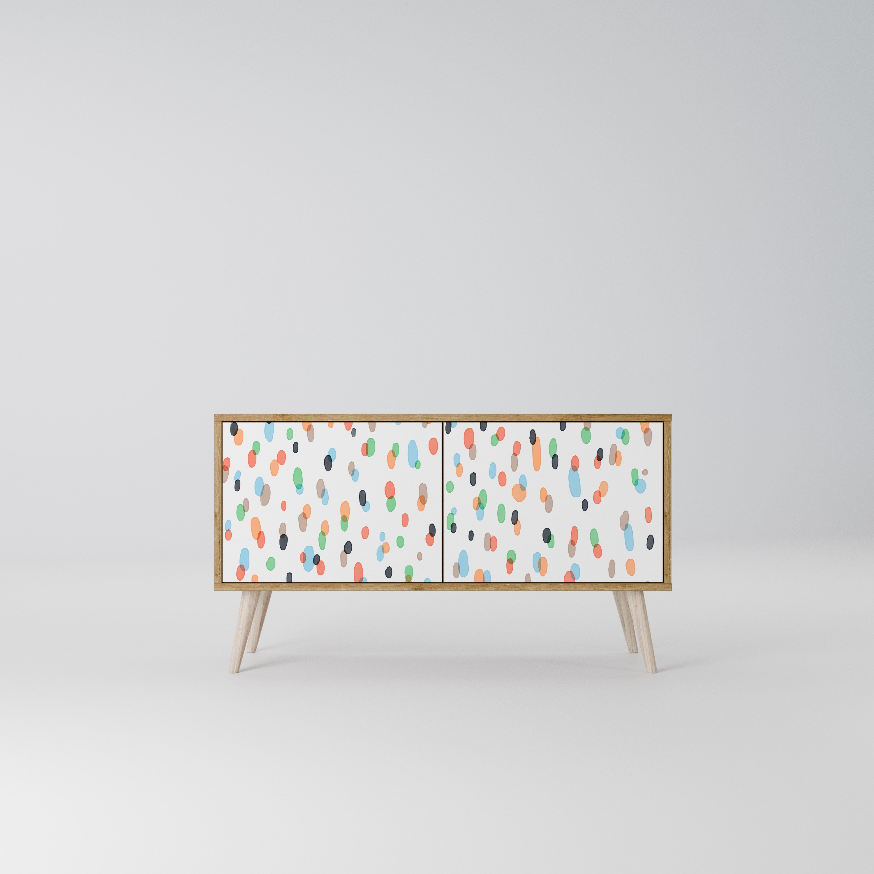 ENERGETIC SPOTS Mueble de TV Compacto de 2 puertas